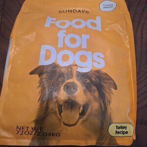 Sundays Food for Dogs 72oz Turkey Recipe Air Dried - New